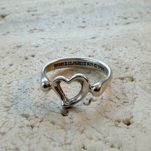 Tiffany & Co Elsa Peretti open Heart Ring size 6.25